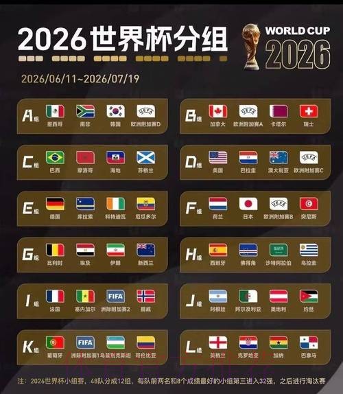 2026世界杯美国分组情况